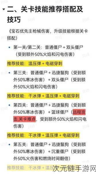 手游攻略秘籍，揭秘向僵尸开炮第101关通关技巧