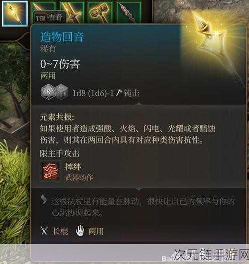 博德之门3轻语树皮全揭秘，独特武器与获取攻略