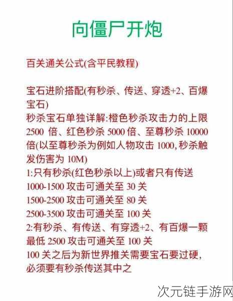 手游攻略大揭秘，解锁向僵尸开炮第一百五十关通关秘籍