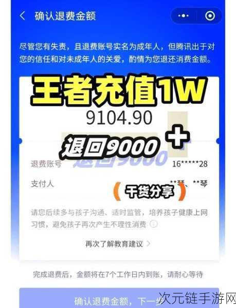 王者荣耀成年人退款政策详解，条件与流程一网打尽