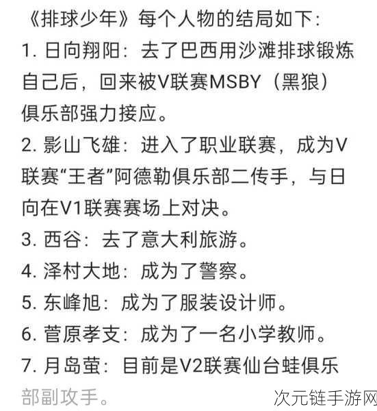 排球少年新征程，顶尖主C强度排行，解锁赛场致胜秘籍